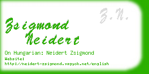 zsigmond neidert business card